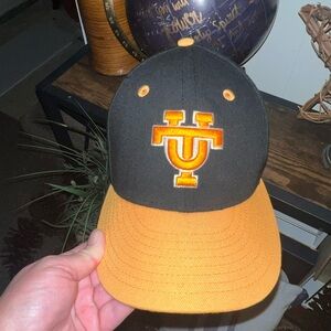 Black and Orange Baseball Cap University of Tennessee Hat
